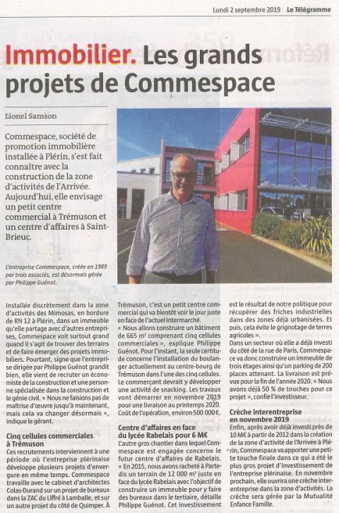 Immobilier &#8211; Les grands projets de Commespace